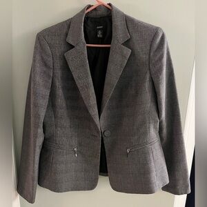 Alfani Plaid Gray Blazer